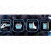 HOMEX Губки для посуды 4шт Очень черные 0689