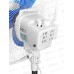 Вентилятор напольный Maxtronic MAX-1615-5 бело-голубой