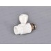 Клапан радиатора прямой (шаровый) PP-R 25x3/4" белый, Jakko *15/60
