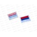 Термоаппликация флаг России 3,5*2,5см 4699322 *10
