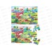 Пазл напольный 4в1. Динозавры, П-0492, Bright Kids