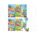 Пазл напольный 4в1. Динозавры, П-0492, Bright Kids