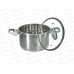 Кастрюля Флора LR02-259 22х13,,5см 5,1л, индукционное  дно, крышка