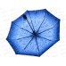 Зонт взрослый голубой с каплями дождя 3508S-1 в пакете, 448058