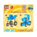Конструктор &quotГОРОД МАСТ&quot Большие кубики: Синий трактор 10006-GK, 4дет.