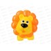 Игрушка пластизоль для ванны Лев, YF-LEO в сетке