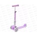 Самокат 3-х колесный до 40кг lilac 3в1, светящиеся колеса, 413081