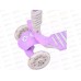 Самокат 3-х колесный до 40кг lilac 3в1, светящиеся колеса, 413081