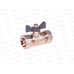 Кран шаровый для МП труб F 20*20 В цанга-цанга бабочка, 00873 *10/100
