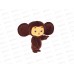 Фигурка Чебурашка 8см, флокированный, коробка FL-BOX