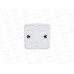 Розетка ОЛИМП 1-местная открытой установки, без заземления, 16А, 220В белая,керамика, O0022*10
