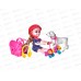 Кукла малышка Miss Kapriz MK53856 на роликах с собакой FCJ1360589 в пакете