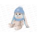 Зайчик Jack&Lin в голубом шарфе и шапочке, 20см JL-266-20 в коробке