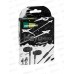 Наушники вакуумные AUX разъём с МК 1.1м, More Choice G38 Grey