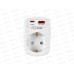 Адаптер сетевой ФОТОН AM16-1E-USB/A1C1-QC, 16А быстрая зарядка, Белый