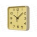 Часы &quot21 Век&quot 1918-008  квадрат Рубин d-19*19см желтый. Классика