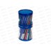 Ручка шар. BRAUBERG-143699 ST Stick Metallic  0.7мм синяя *36