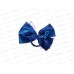 Резинка  д/в "Школьница" бант 12см бело-синий 5181218