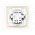 Выключатель EKF PROxima Валенсия 1-клавишный скрытой установки, 10А кремовый *10/120