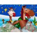 Полотенце вафельное 60*35 Конь в пальто