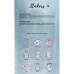 Наклейка ПГС декор.зефирная 10*23см Котики *20 Р22072-5
