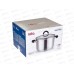 Кастрюля Lara LR02-9003 нержавеющая сталь 24*14,5см 6,5л индук, все виды плит, слив