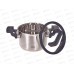 Кастрюля Lara LR02-290 Премиум нер 16*10,5см 2,1л индук, все виды плит