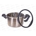 Кастрюля Lara LR02-293 Премиум нержавеющая сталь 22*13,5см 5,1л индук, все виды плит