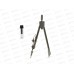Циркуль Workmate металлич., 110мм. грифель, в пласт. пенале, 15-7752 *24/384