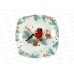 Тарелка плоская "Снегирь" 20*20м 4967974