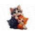Пазл фигурный деревянный "Озорные котята" P-058