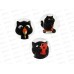Значок ФЕН (3шт) Черный кот,71099*42 Значок ФЕН (3шт) Черный кот,71099*42