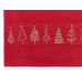 Полотенце махровое 30*60 +/- 2см Елки 04-063 красный