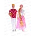 Набор "Счастливая Семья" 2 куклы, 3 вида, 2897032 в пакете 18*5*32,5см