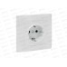 Розетка EKF Валенсия с заземлением 16А белая з/ш