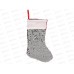 Носок новогодний декоративный 22*35см 711-013 г Носок новогодний декоративный 22*35см 711-013 г