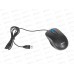 Мышь Perfeo оптическая &quotELEGANT&quot, бесшумная, 3 кнопки, кабель 1,8м, 1000DPI, USB, чёрная, PF_C3597