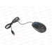 Мышь Perfeo оптическая &quotOVAL&quot, бесшумная, 3 кнопки, кабель 1,8м, 1000DPI, USB, чёрная, PF_B3416