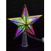 Верхушка звезда 15см, 10 цв. LED ламп, провод 3м, от сети, 058D-6660D, 462080 гб
