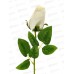 Цветы искусственные 43см Роза бутон бархат, d-7см белый 10526692