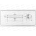 Доводчик дверной DORF Economy до 110кг, белый, L8224