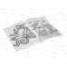 Раскраска  Alingar А4 8л Бабочки и цветы AL6271 *100