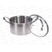 Кастрюля Sirena 65-0320 со стек крышкой 3,4л 20*11см