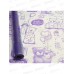 Пленка рулон прозрачн с рис &quotМишки&quot фиолетовые 0,7*7,5м 813153