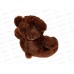 Медведь Феликс 38см, цвет-темно-коричневый, с лентой  Мила