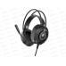 Гарнитура игровая Perfeo RGF WATER 1.8м, разъем 3,5 мм (4 pin) и USB (LED), переходник, черная