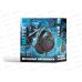 Гарнитура игровая Perfeo RGF WATER 1.8м, разъем 3,5 мм (4 pin) и USB (LED), переходник, черная