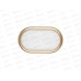 Светильник светодиодный TDM Антарес  15Вт 6500К овал 221*131*6мм золото IP54, 0028