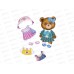 Игра магнитная &quotОдевашки. Модная девчонка. Мишка-малышка&quot 05725  *14