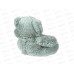 Медведь Тоффи 38см, серый, с галстуком бабочкой,  Мила